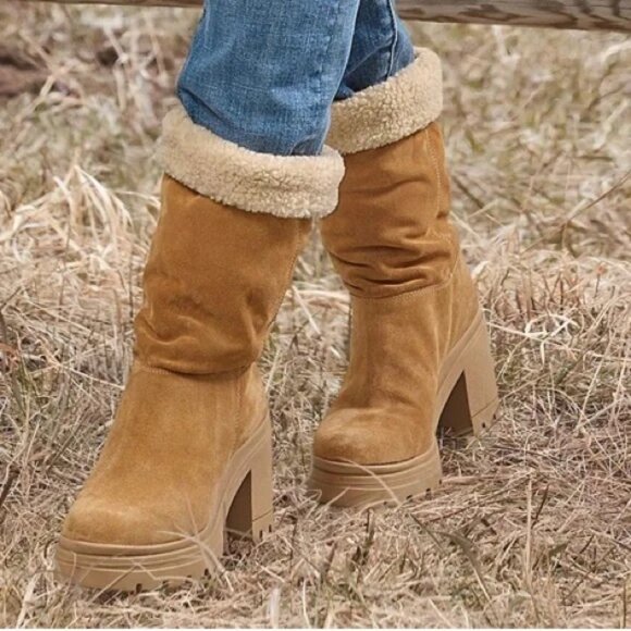 Sundance Cambrie Shearling Boots EU7 NwoT - Picture 2 of 7